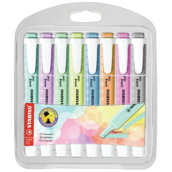Stabilo Fosforlu Kalem Swing Cool Pastel 8 Li 275/8-08-2 ürün görseli 1