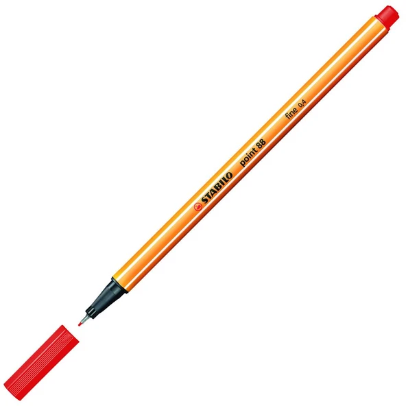 Stabilo Keçe Uçlu İnce Kalem 88 Point 0.4 MM Kızıl 88/48 ürün görseli 1