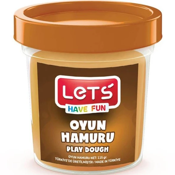 Lets Oyun Hamuru Tek Renk Kahverengi 110 GR L8440-6 ürün görseli 1