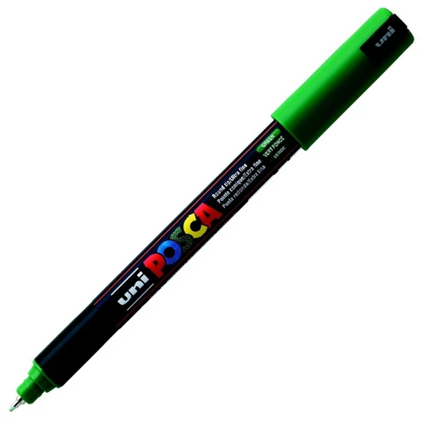 Uni-Ball Markör Posca 0.7 MM Su Bazlı Poster Yeşil N PC-1MR ürün görseli 1