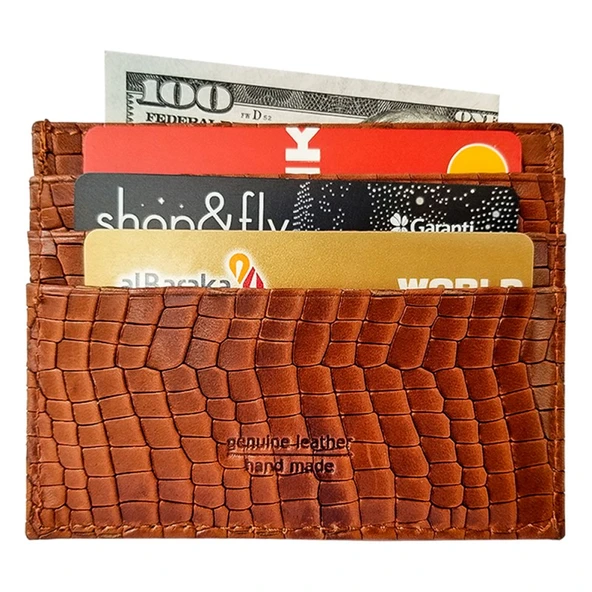 Rich Smith Gerçek Deri Slim Kartlık 10210 Python Taba - Resim 4