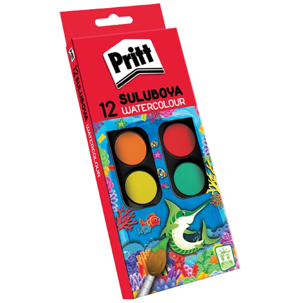 Pritt Sulu Boya Küçük Boy 12 Renk 1048082 ürün görseli 1