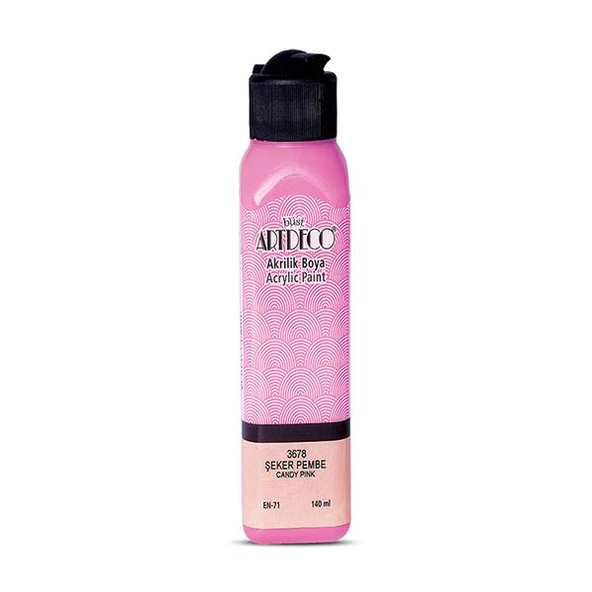 Artdeco Akrilik Boya 140 ML Şeker Pembe 070R-3678 ürün görseli 1