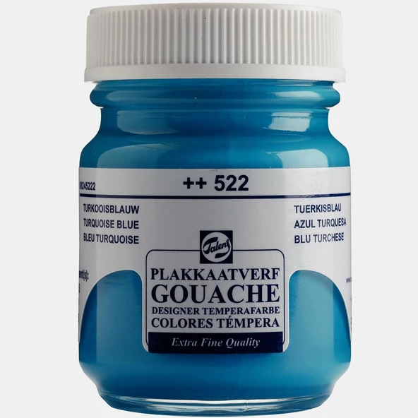 Talens Guaj Boya 16 ML Turquoise Mavi (Turkuaz Mavisi) 522 ürün görseli 1