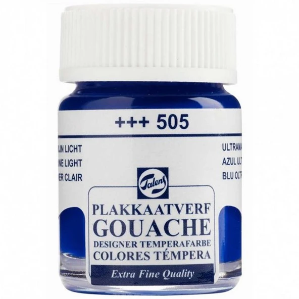 Talens Guaj Boya 16 ML Ultramarine Light (Ultramarine Işık) 505 ürün görseli 1