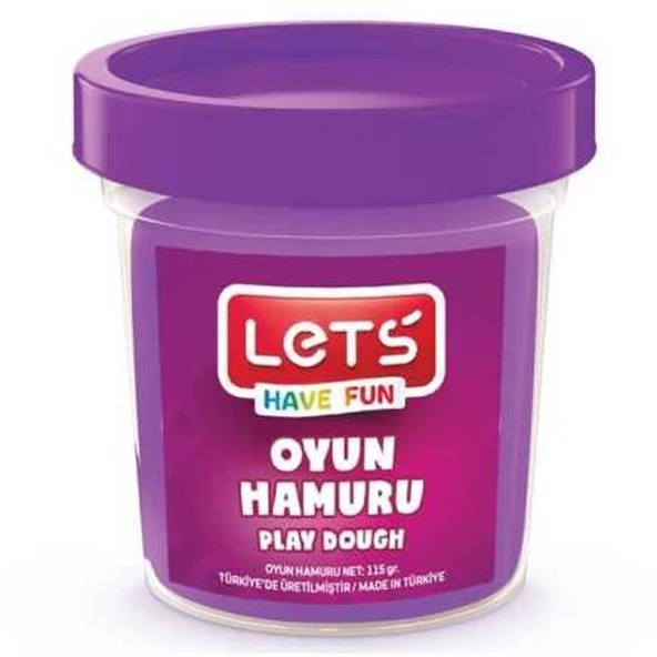 Lets Oyun Hamuru Tek Renk Mor 110 GR L8440-9 ürün görseli 1