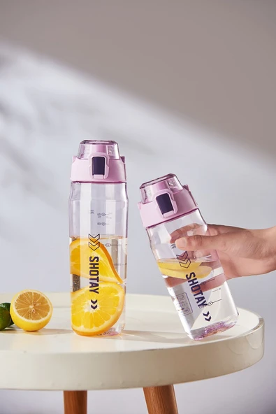 Shotay ST-7206 600ml Mor Plastik Matara - Resim 3