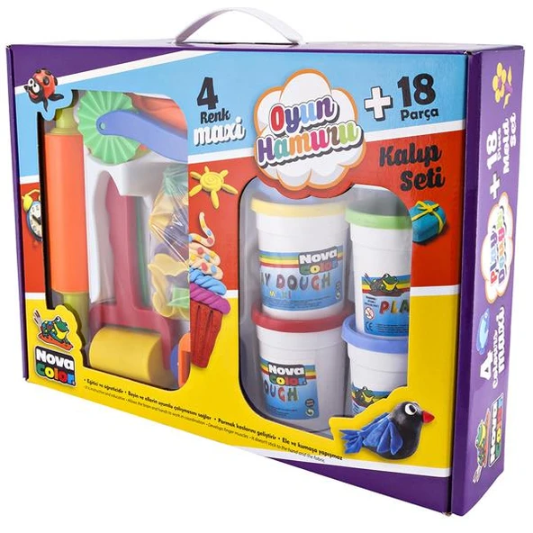 Nova Color Oyun Hamuru Kalıp Seti 18 Parça NC-851 ürün görseli 1