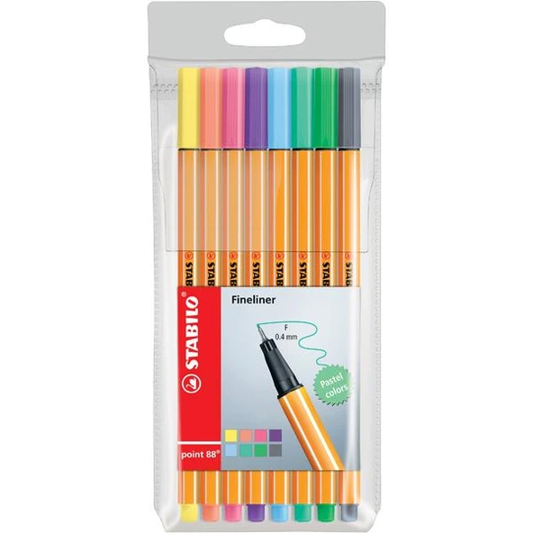Stabilo Keçe Uç Kalem 88 8 Li Pastel Paket ürün görseli 1
