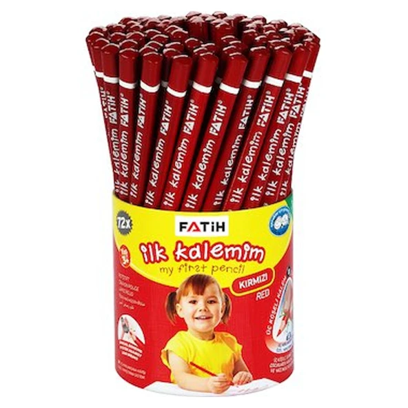 Fatih Kurşun Kalem Jumbo Üçgen Başlangıç Kalemi Kırmızı ürün görseli 1