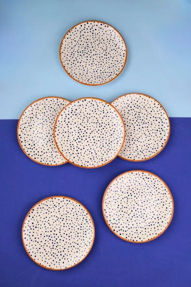 Tabak Evi Porselen Spotty Pasta Tabağı 19,50cm SP1 6 Kişilik 6 Parça ürün görseli 1