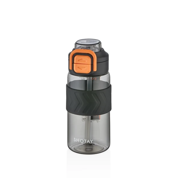 Shotay ST-7234 600ml Siyah Pipetli Tritan Matara ürün görseli 1