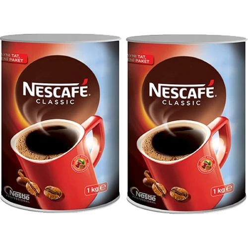 Nescafe Classic Hazır Kahve 1 Kg Teneke X 2 Adet ürün görseli 1