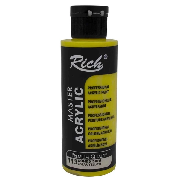 Rich Akrilik Boya Master 130 CC Güneş Sarı 113 ürün görseli 1