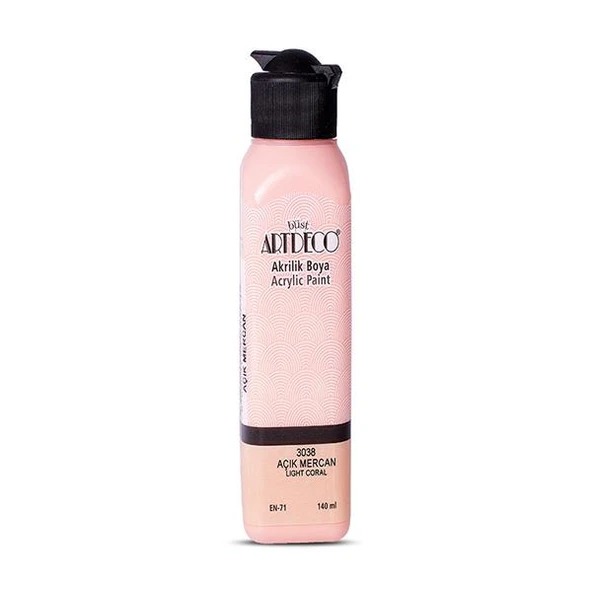 Artdeco Akrilik Boya 140 ML Açık Mercan 070R-3038 ürün görseli 1