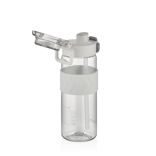 Shotay ST-7238 800ml Beyaz Pipetli Tritan Matara ürün görseli 1