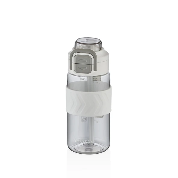 Shotay ST-7234 600ml Beyaz Pipetli Tritan Matara ürün görseli 1
