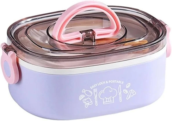 Vagonlife VGN540 1000ml Mor Çelik Saklama Kabı ürün görseli 1