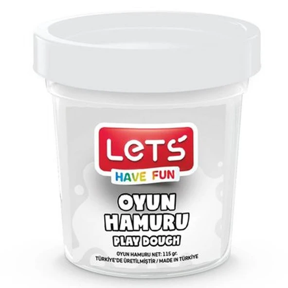 Lets Oyun Hamuru Tek Renk Beyaz 110 GR L8440-5 ürün görseli 1