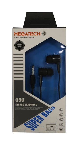 Megatech Q90 Siyah Mikrofonlu Kulaklık ürün görseli 1
