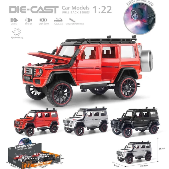 Vardem Oyuncak Çek Bırak Sesli Ve Işıklı Buharlı G Lüx Jeep VRD-HCL-501A ürün görseli 1