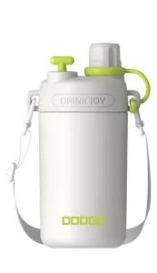Dodge DB-23694 580ml Askılı Pipetli Beyaz Çelik Matara ürün görseli 1