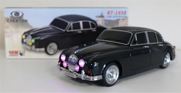 EVERTON RT-1958 Siyah Arabalı  Bluetooth Fm-Usb-Tf-Aux Şarjlı Nostaljik Radyo ürün görseli 1