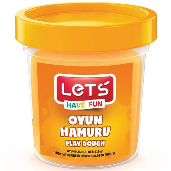 Lets Oyun Hamuru Tek Renk Turuncu 110 GR L8440-8 ürün görseli 1