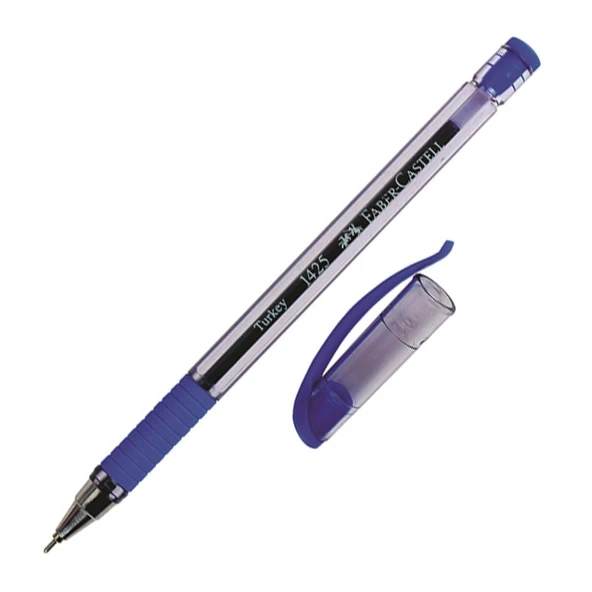 Faber-Castell Tükenmez Kalem İğne Uç 10 Lu Mavi 1425 ürün görseli 1