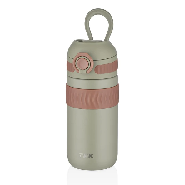 Tkk T2006 450ml Yeşil Çelik Termos - Resim 3