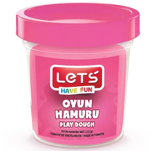 Lets Oyun Hamuru Tek Renk Pembe 110 GR L8440-7 ürün görseli 1