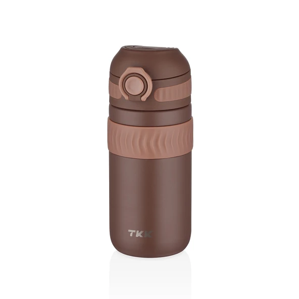 Tkk T2006 450ml Kahverengi Çelik Termos ürün görseli 1