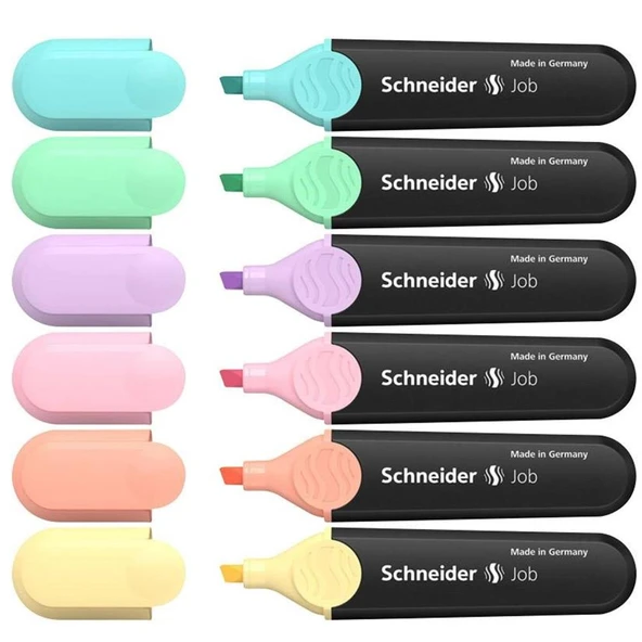 Schneider Fosforlu Kalem Job Pastel 6 Lı 115097 ürün görseli 1