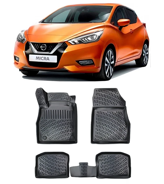 Nissan Micra 2019 Sonrası BTM 3D Havuzlu Paspas ürün görseli 1