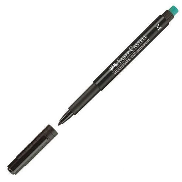 Faber-Castell Asetat Kalemi Permanent M Seri Siyah 15 25 99 ürün görseli 1