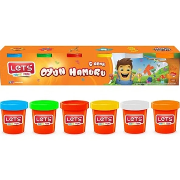 Lets Oyun Hamuru 6 Renk 660 GR L8450 ürün görseli 1