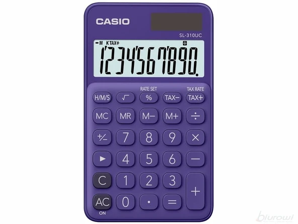Casio SL-310UC-PL Cep Tipi 10 Hane Mor Hesap Makinesi ürün görseli 1