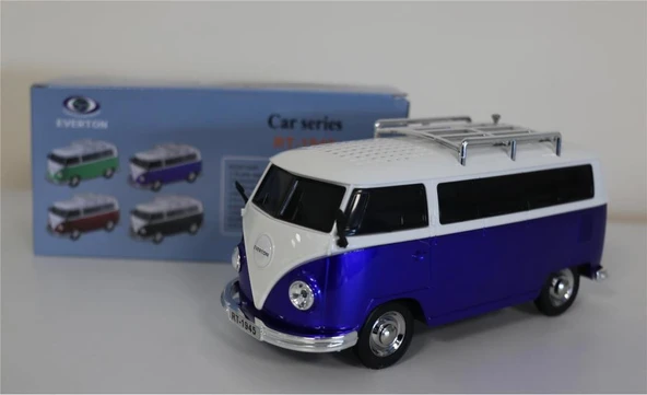 EVERTON RT-1945 Mavi Arabalı  Bluetooth Fm-Usb-Tf-Aux Şarjlı Nostaljik Radyo ürün görseli 1