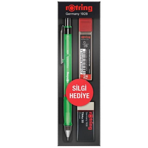 Rotring Okul Seti Visuclick Versatil/Min Silgi 0.5 MM Yeşil RO-VK05-Yeşil ürün görseli 1