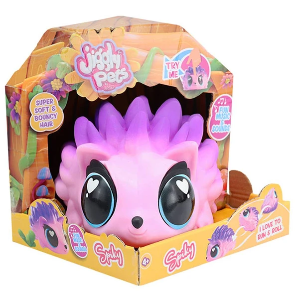 Jiggly Pets Sesli Pembe Kirpi JGG02100 ürün görseli 1