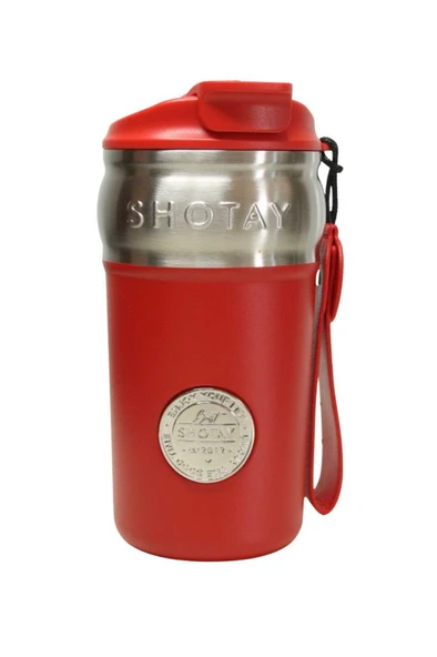 Shotay ST-8912 420ml Kırmızı Çelik Termos - Resim 2