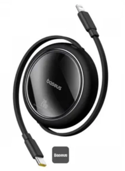 Baseus P10364501111-00 Free2Pull Makaralı Şarj Kablosu USB-C-Lightning 20W 1m ürün görseli 1