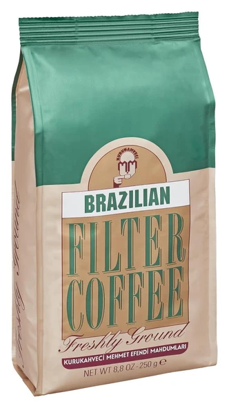 Mehmet Efendi 250gr Brazılan Filtre Kahve ( Freshly Ground ) ( Net WT 8,8 OZ) ürün görseli 1