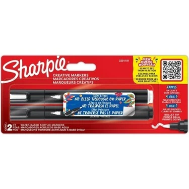 Sharpie Markör Akrilik Yuvarlak Uç 2 Li Bls 2201181 ürün görseli 1