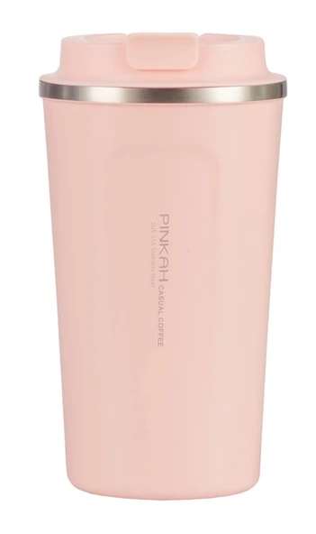 Pınkah PJ-3549 510ml Pembe Çelik Termos ürün görseli 1