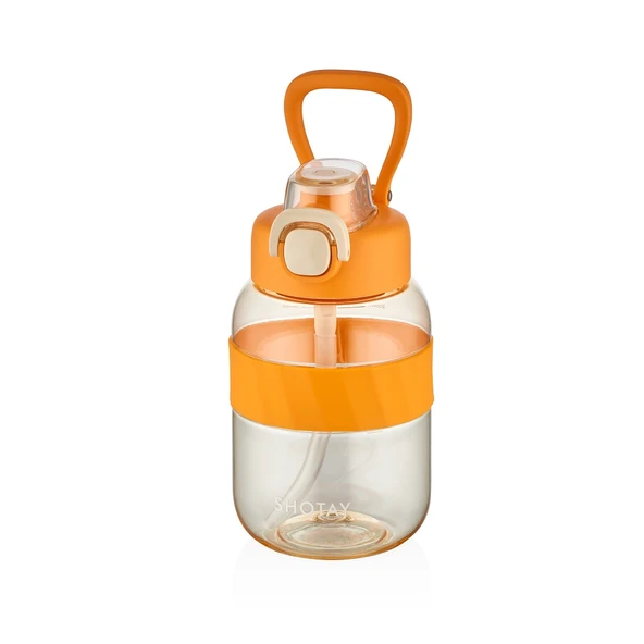 Shotay ST-7512 700ml Turuncu Pipetli Tritan Matara ürün görseli 1