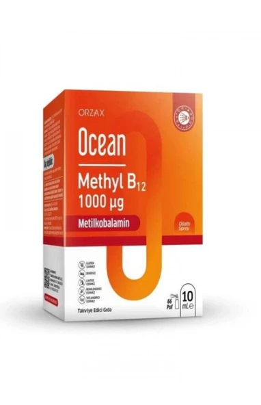Orzax Ocean Methyl B12 Methylcobalamin 10 ml ürün görseli 1