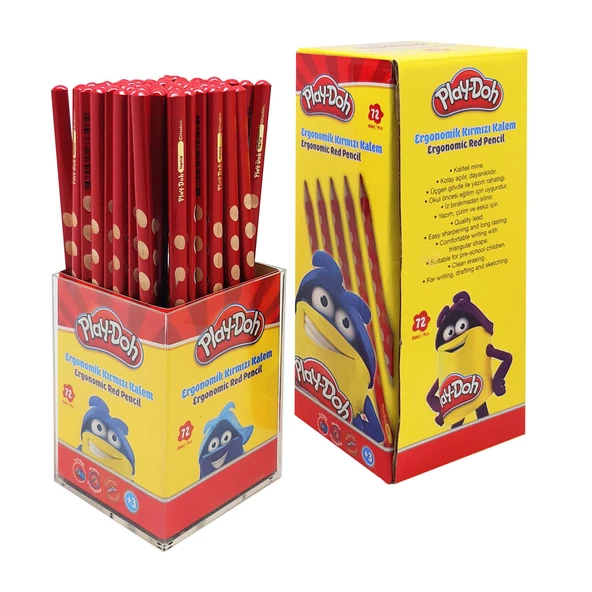 Play-Doh Kırmızı Kalem Oluklu 72 Li PLAY-KK015 ürün görseli 1
