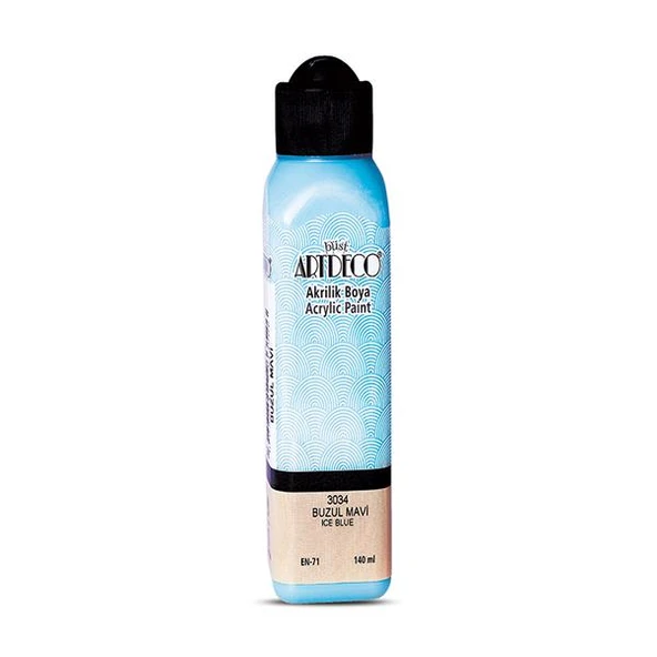 Artdeco Akrilik Boya 140 ML Buzul Mavi 070R-3034 ürün görseli 1