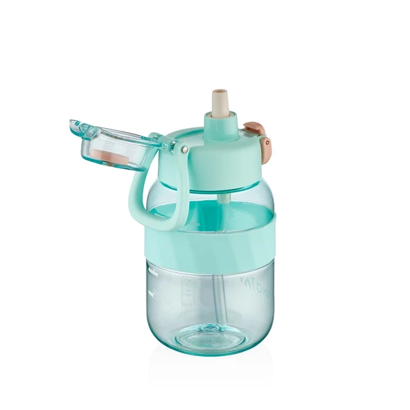 Shotay ST-7512 700ml Turkuaz Pipetli Tritan Matara ürün görseli 1
